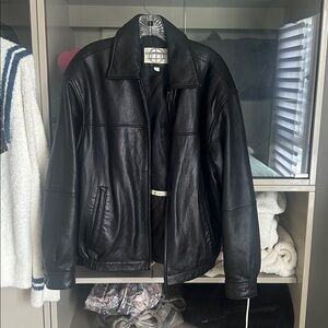 Men's Black Leather Jacket